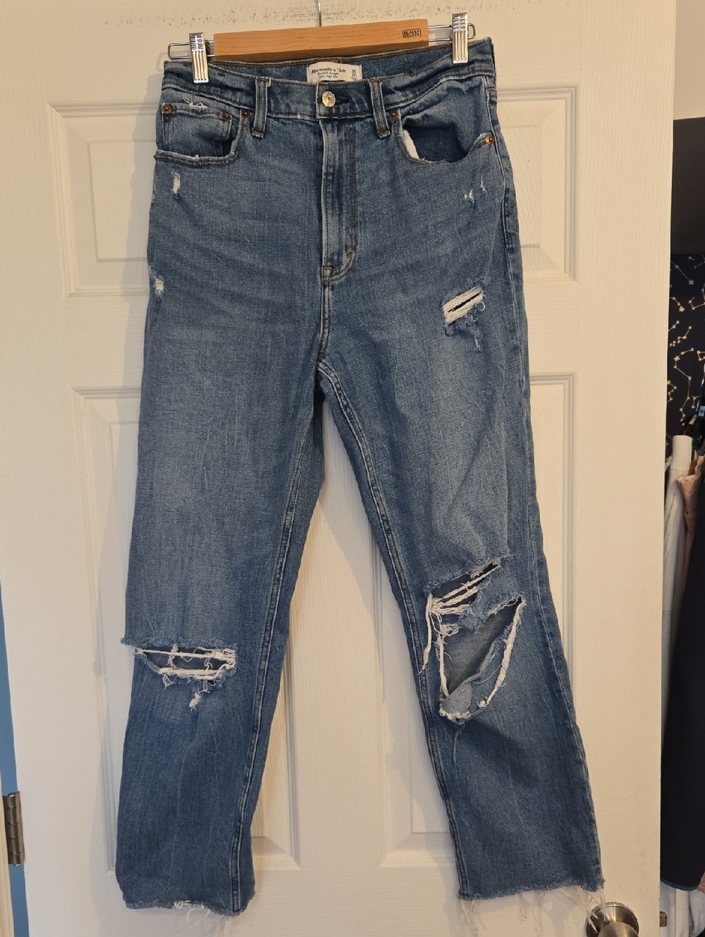 Abercrombie & Fitch The Ankle Straight Ultra High Rise